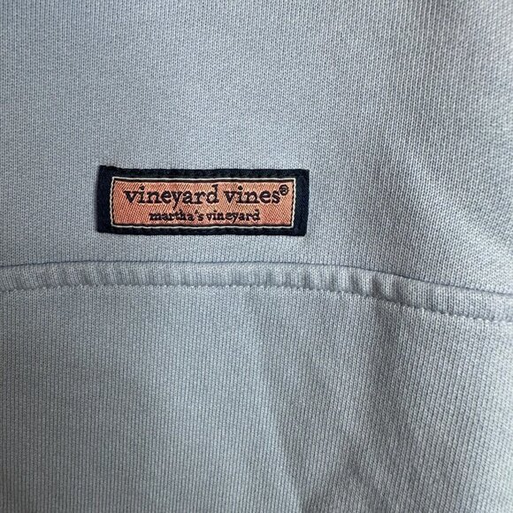 Vineyard‎ Vines Pullover Sweatshirt Funnel Neck Drawstring Baby Blue Women's XXS - Picture 5 of 6